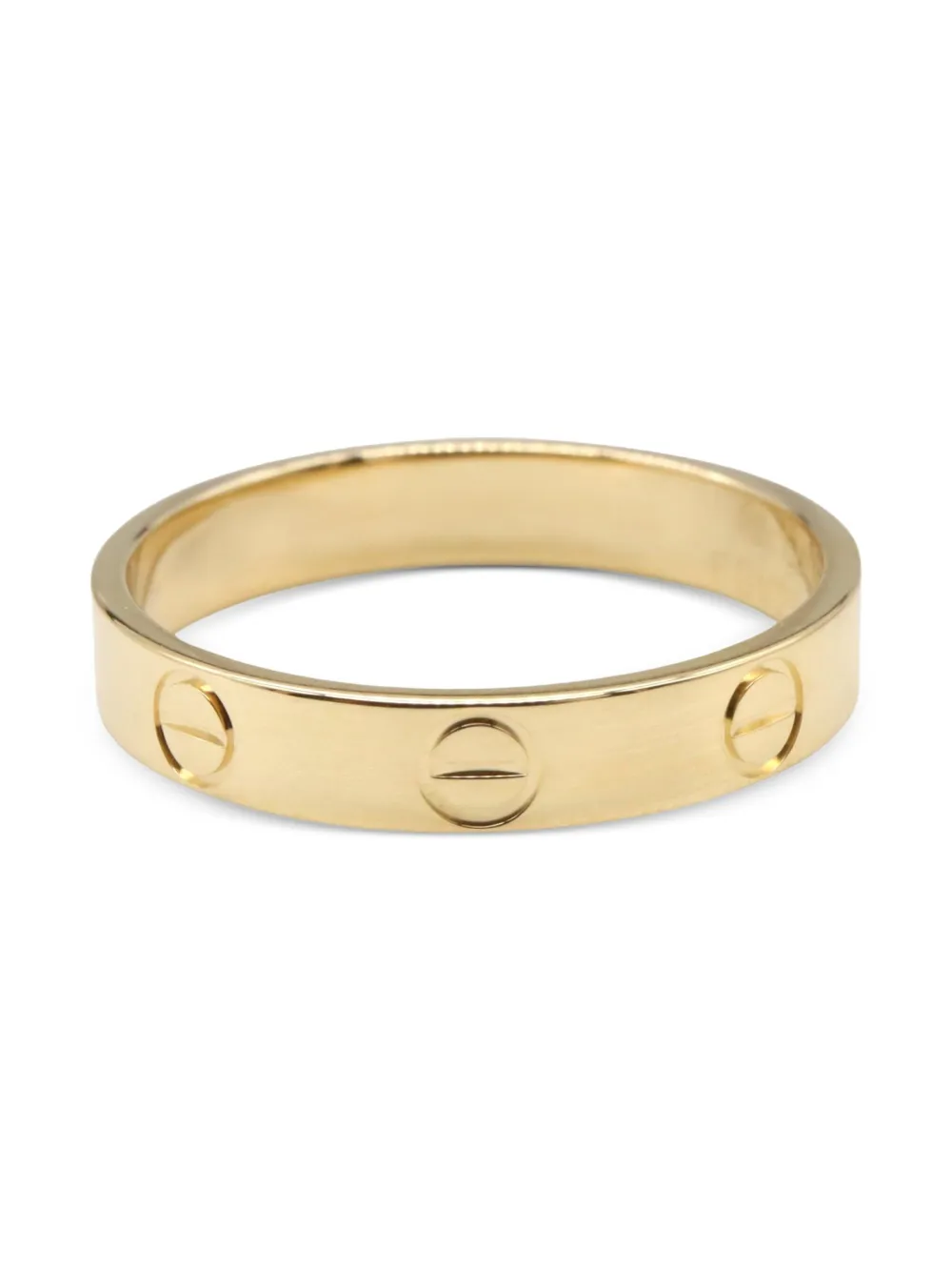 Pre-owned Cartier 18kt Yellow Gold Screw Ring