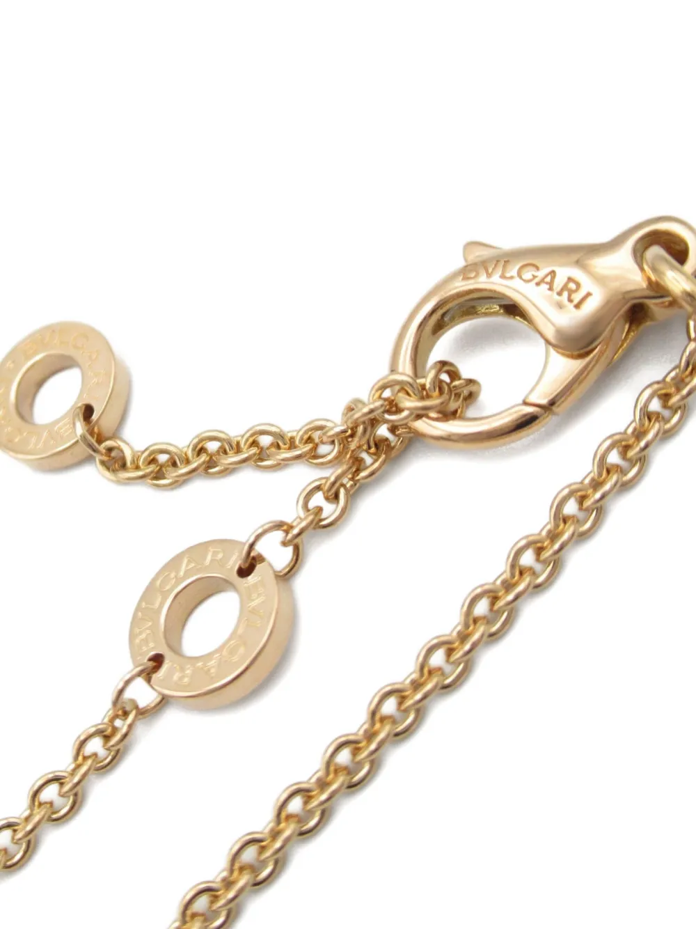 Pre-owned Bvlgari 10s 18k Rose Gold B-zero 1 Necklace