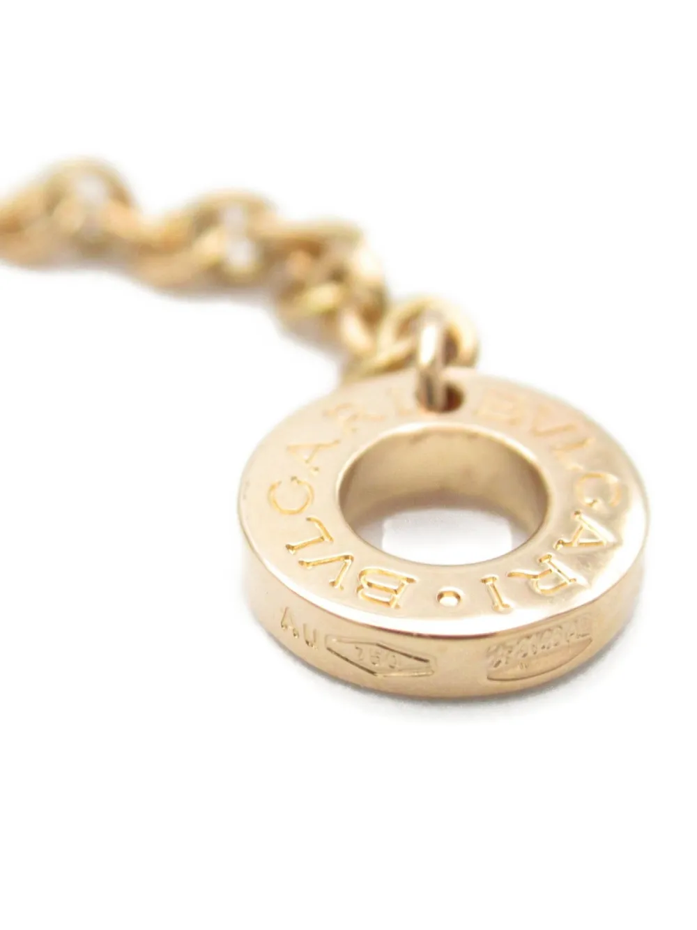 Pre-owned Bvlgari 10s 18k Rose Gold B-zero 1 Necklace