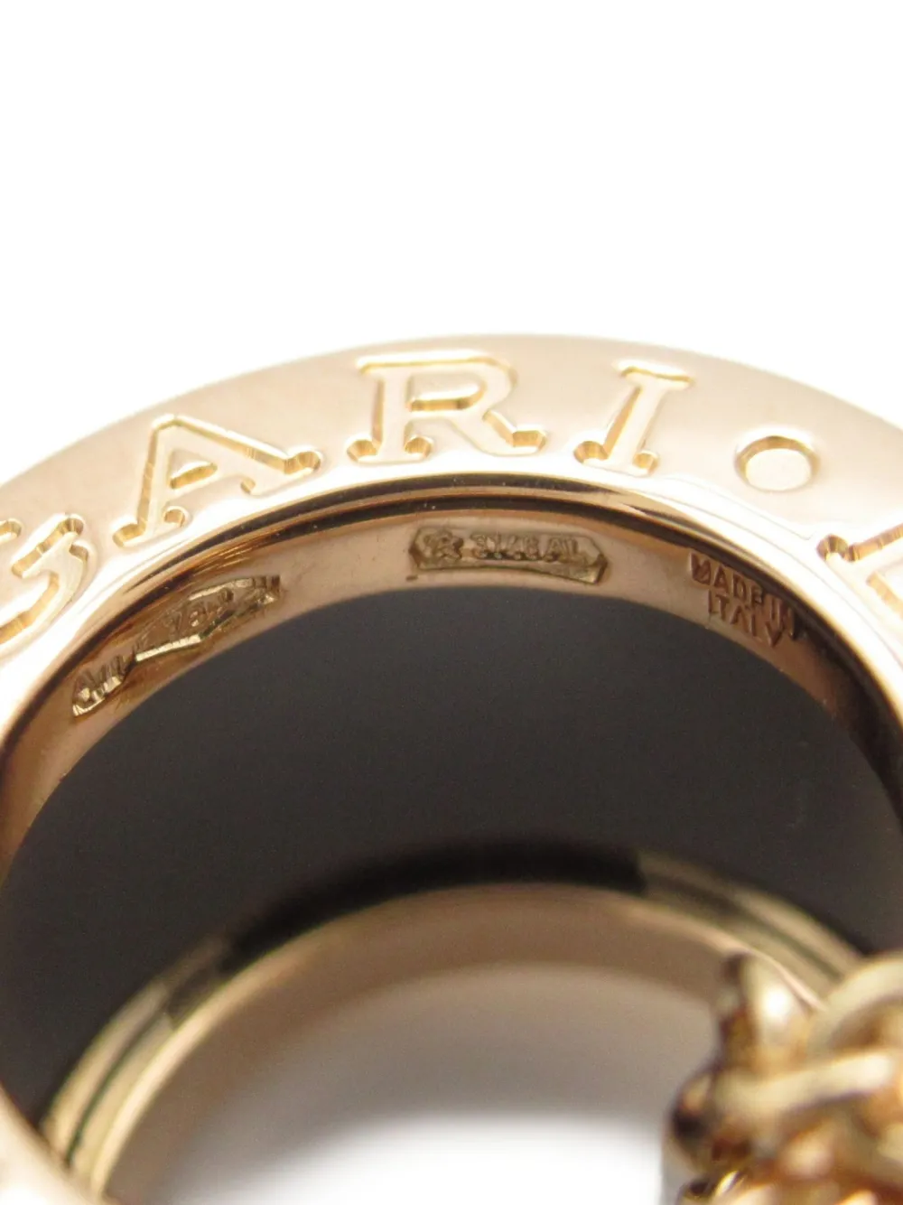 Pre-owned Bvlgari 10s 18k Rose Gold B-zero 1 Necklace