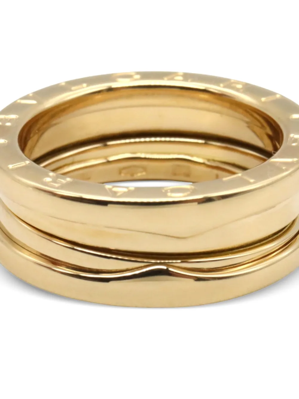 Pre-owned Bvlgari 2010s 18kt Yellow Gold B-zero1 Ring