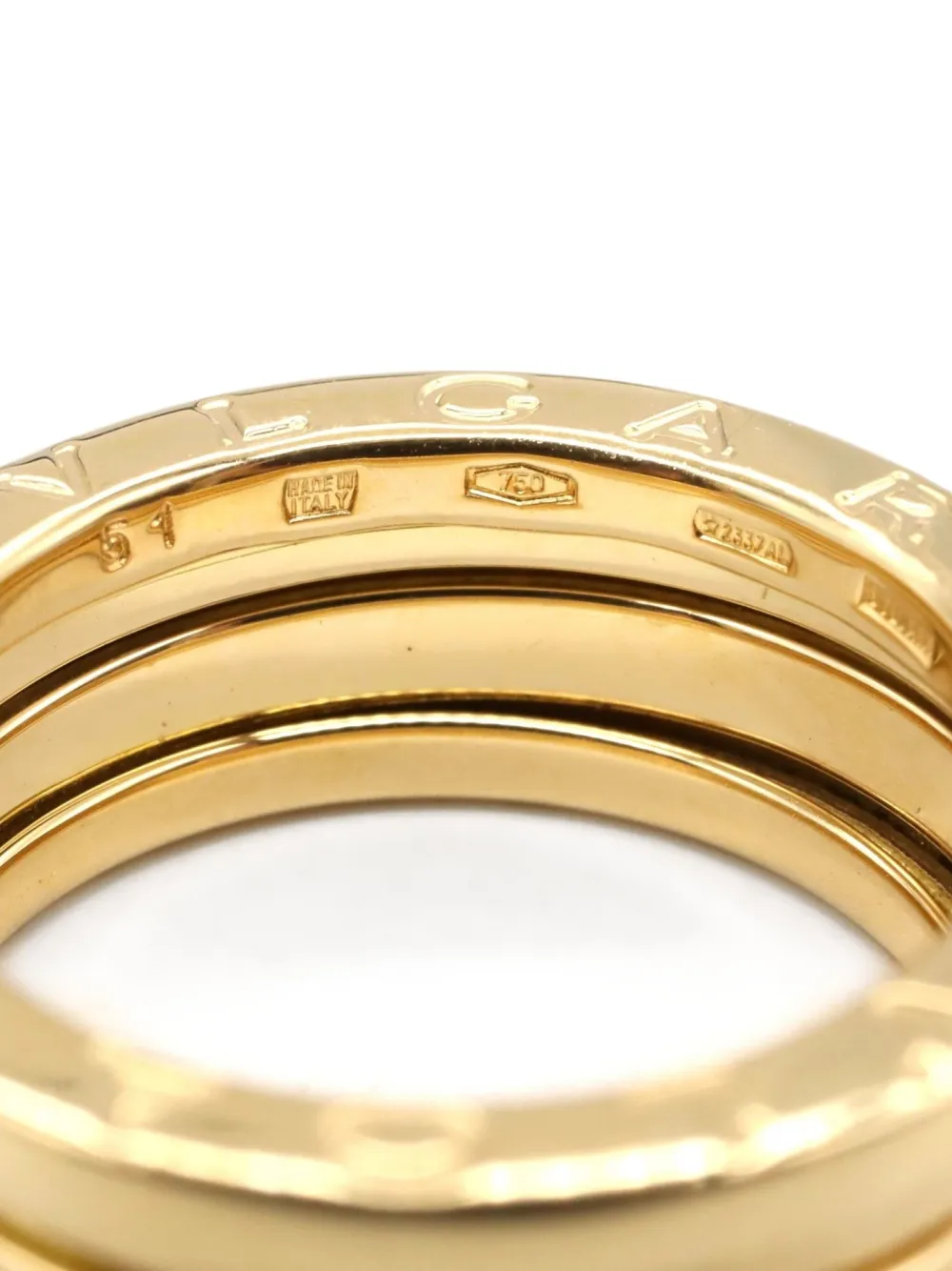 Pre-owned Bvlgari 2010s 18kt Yellow Gold B-zero1 Ring