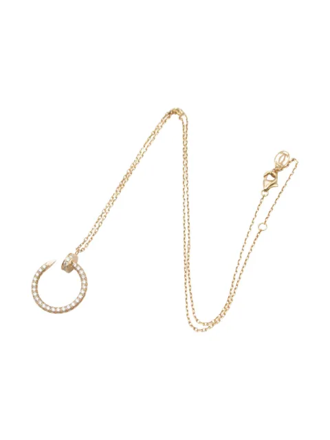 Cartier 2010s 18K rose gold Juste un Clou diamond necklace