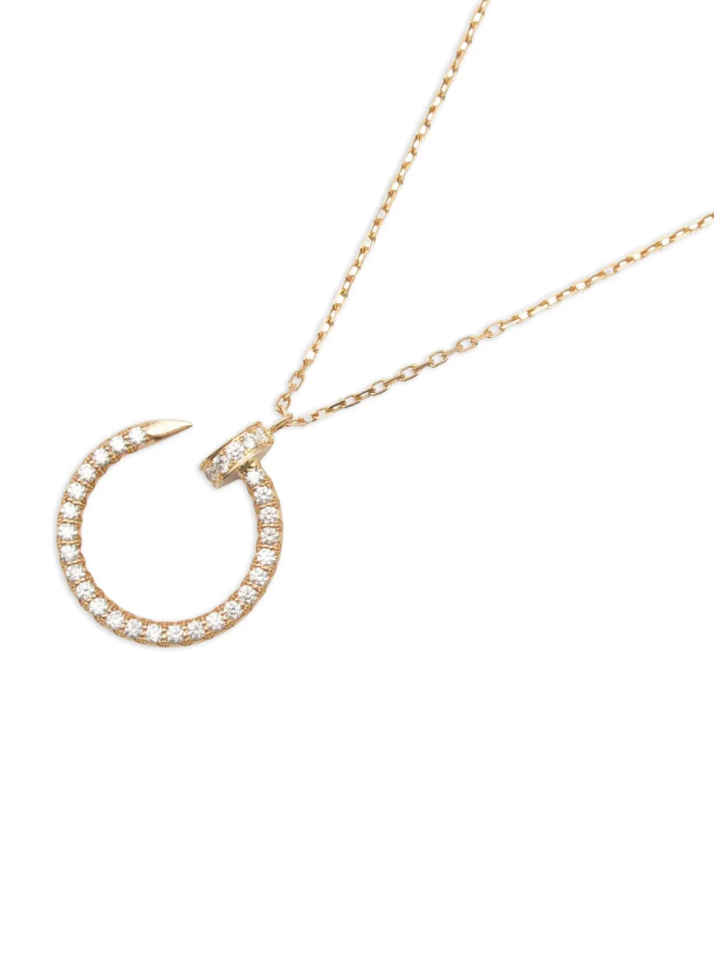 Cartier 2010s 18K rose gold Juste un Clou diamond necklace | Image 2