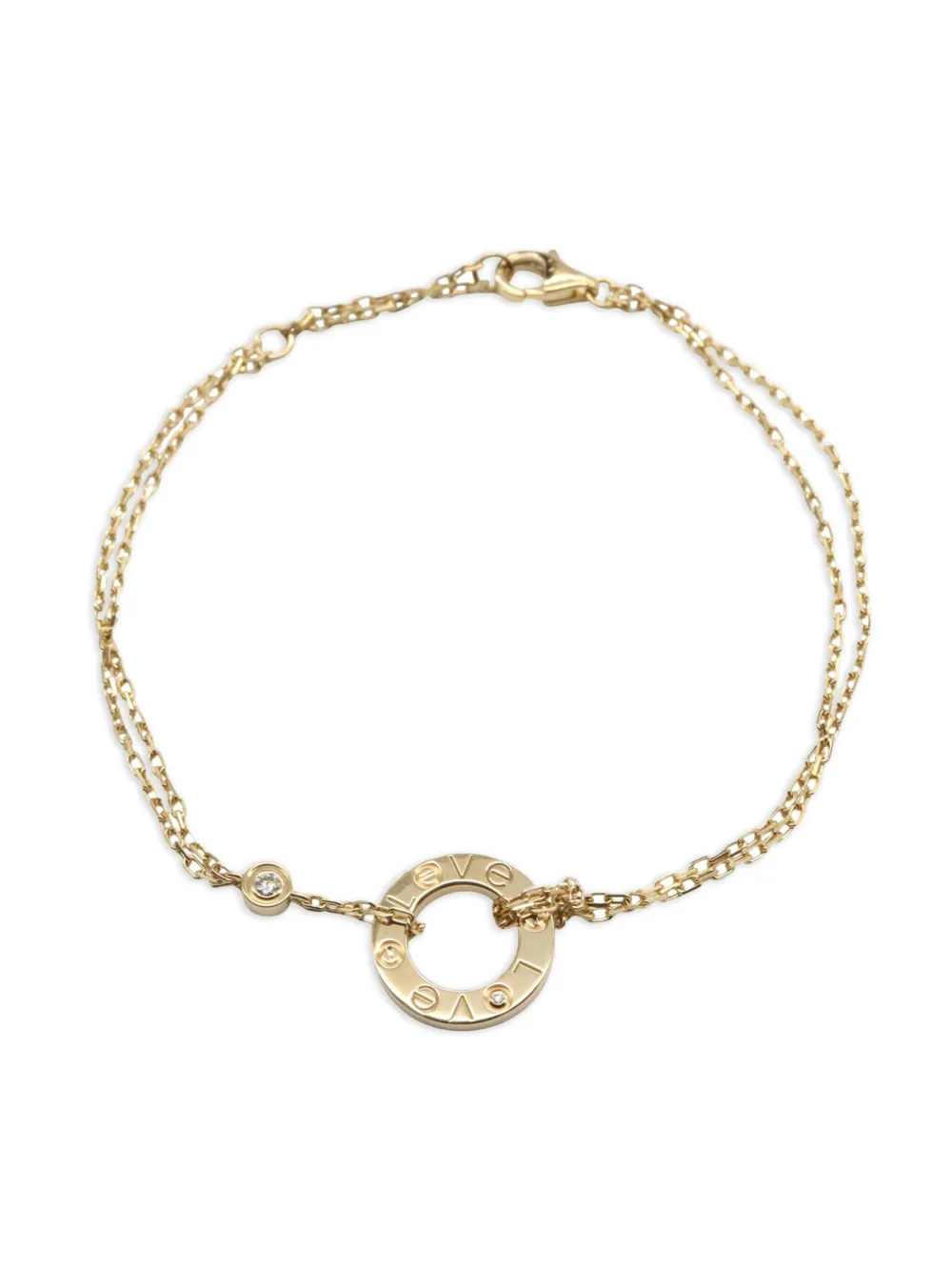Cartier 2010s 18Kイエローゴールド ラブ サークル ダイヤモンド ブレスレット - ゴールドトーン Cartier 2010s 18Kイエローゴールド ラブ サークル ダイヤモンド ブレスレット - ゴールドトーン