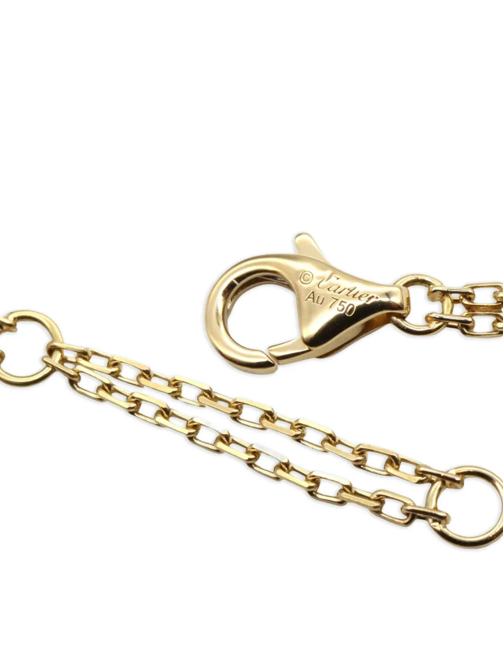 Pre-owned Cartier 2010s 18k Yellow Gold Love Circle Diamond Bracelet