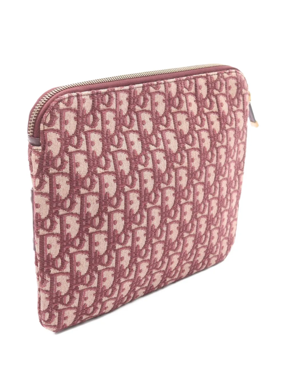 Pre-owned Dior 2010s Oblique Clutch Bag In Red