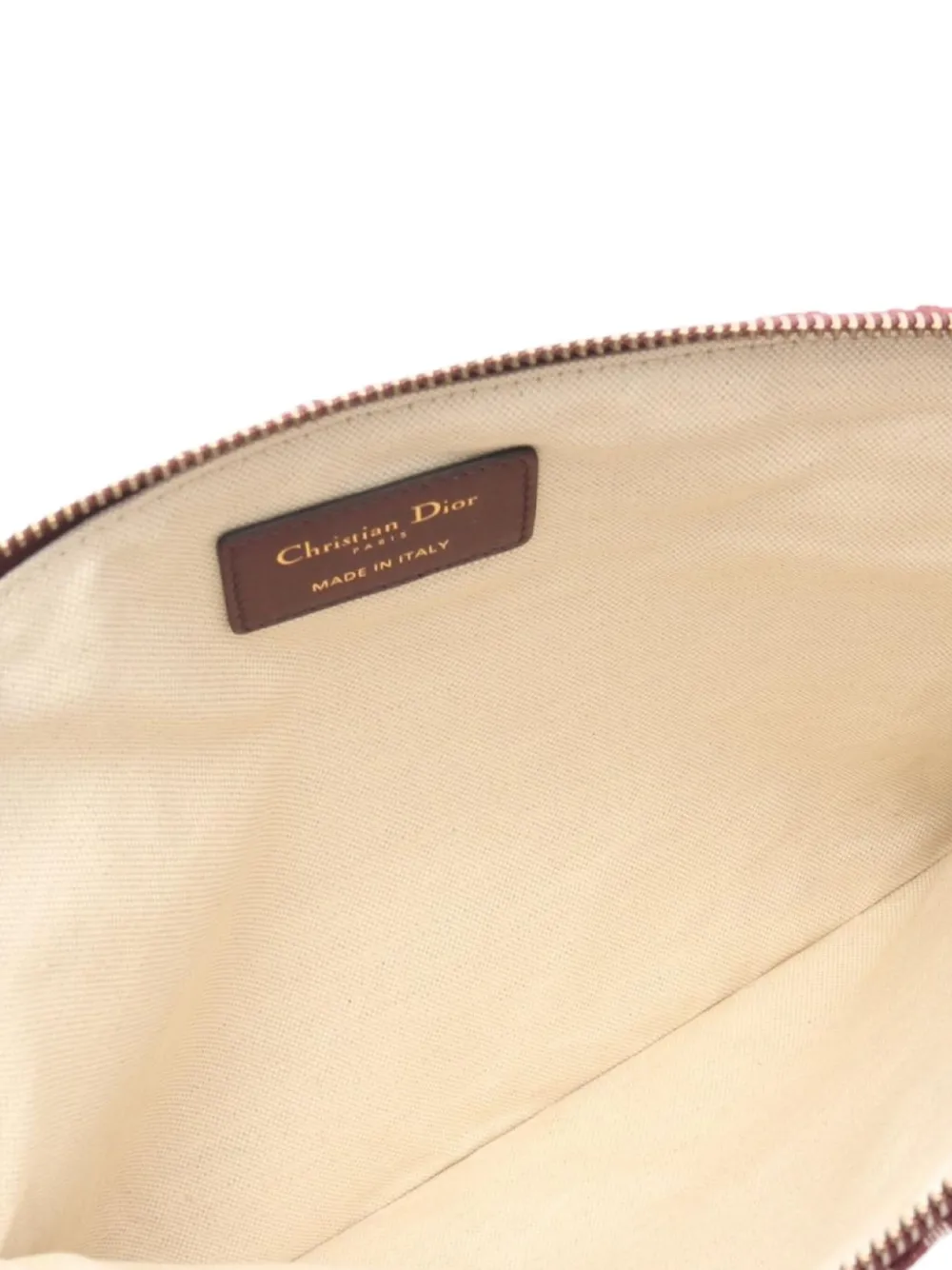 Pre-owned Dior 2010s Oblique Clutch Bag In Red