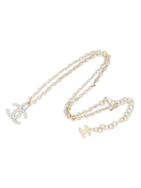 CHANEL Pre-Owned قلادة 'كوكو مارك' 1986-1988