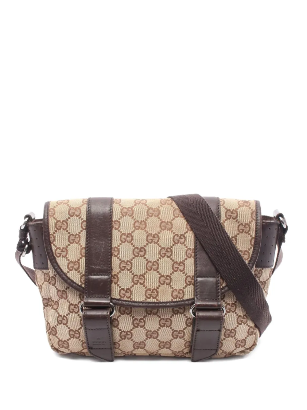 Gucci Pre-Owned 2000s GG Supreme canvas shoulder bag | Neutrals | Image 1