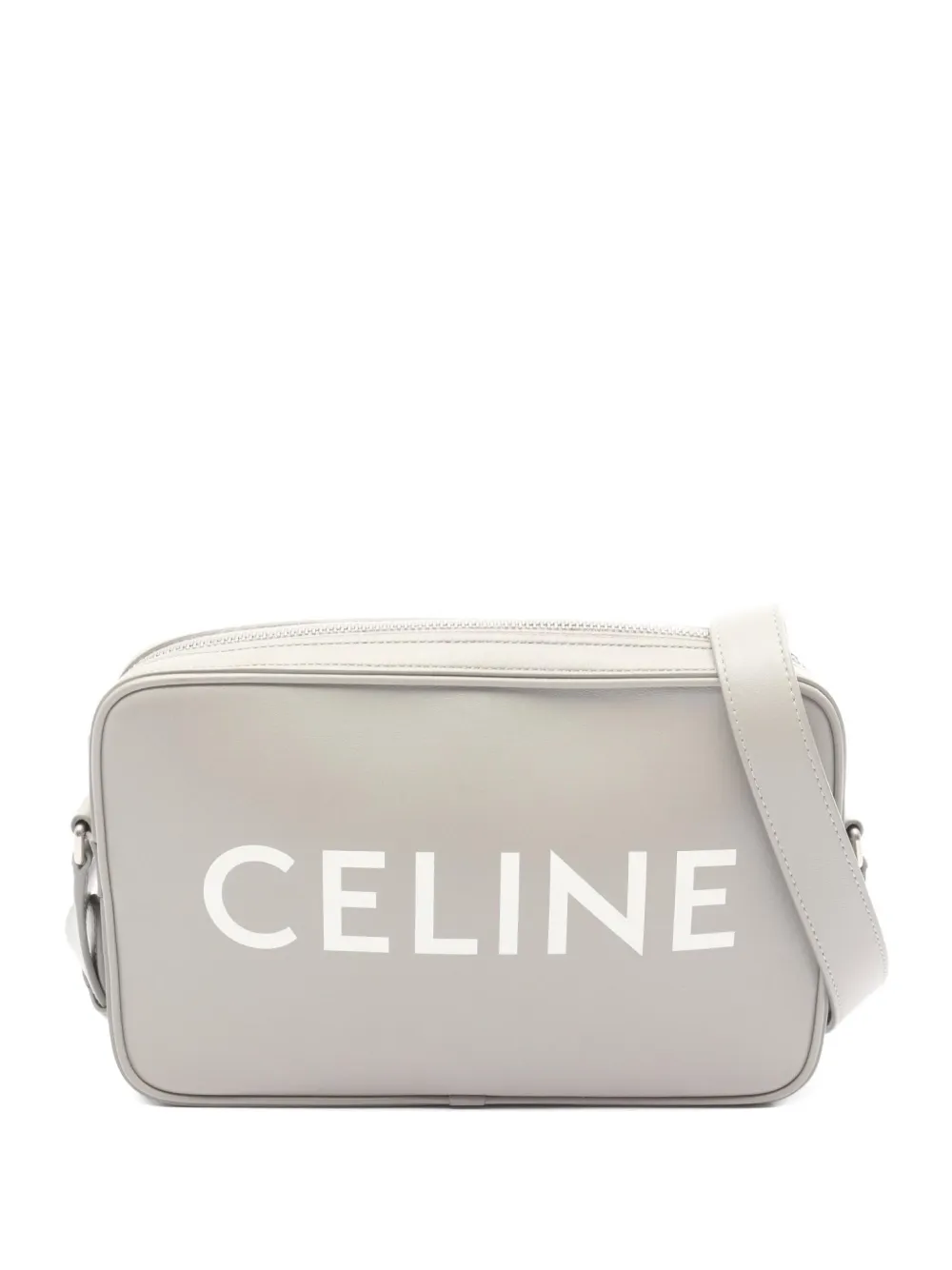 Celine Pre-Owned 2010s ロゴ メッセンジャーバッグ - グレー Celine Pre-Owned 2010s ロゴ メッセンジャーバッグ - グレー