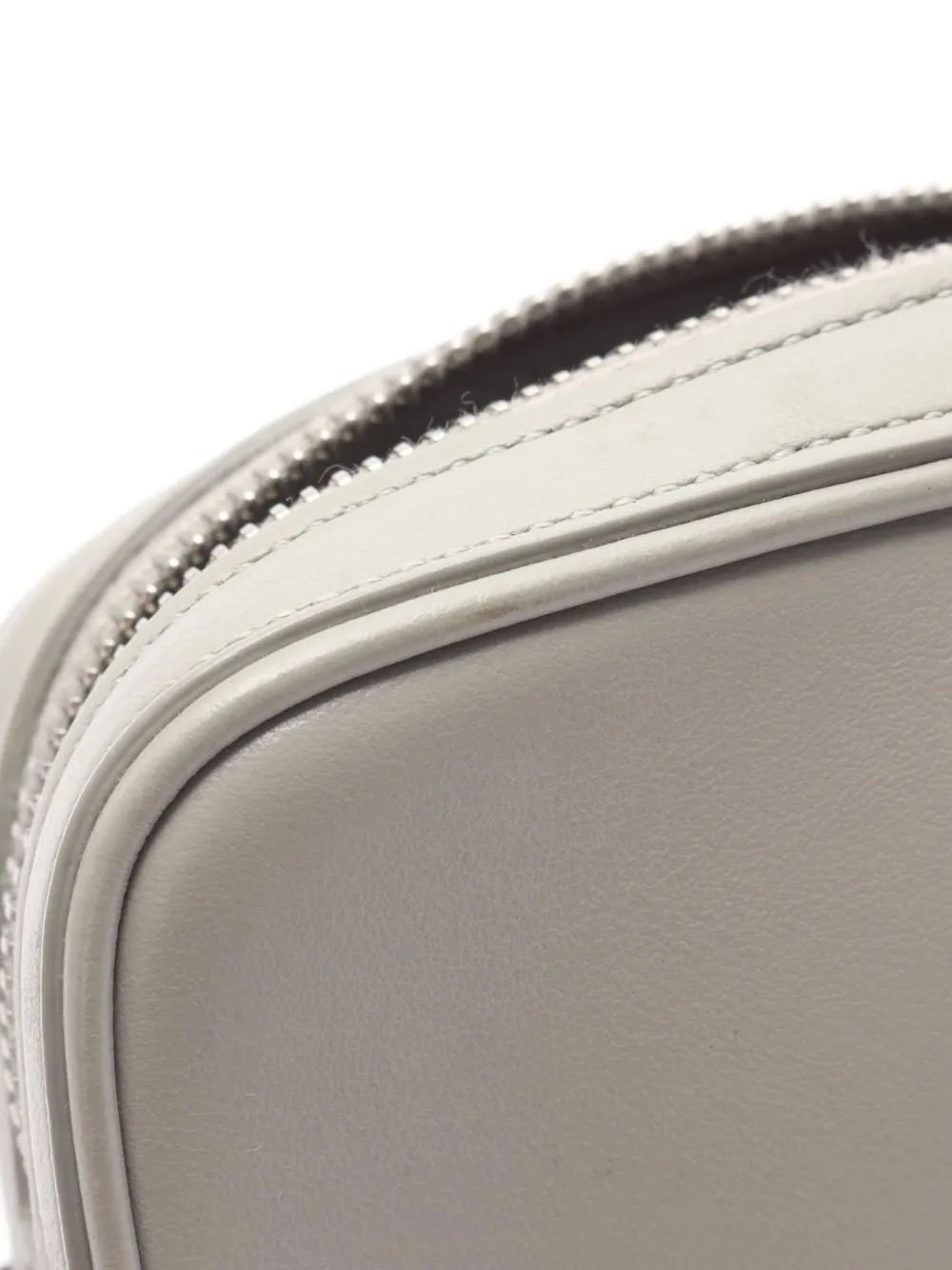 Pre-owned Celine 2010s Logo-print Messenger Bag In Gray