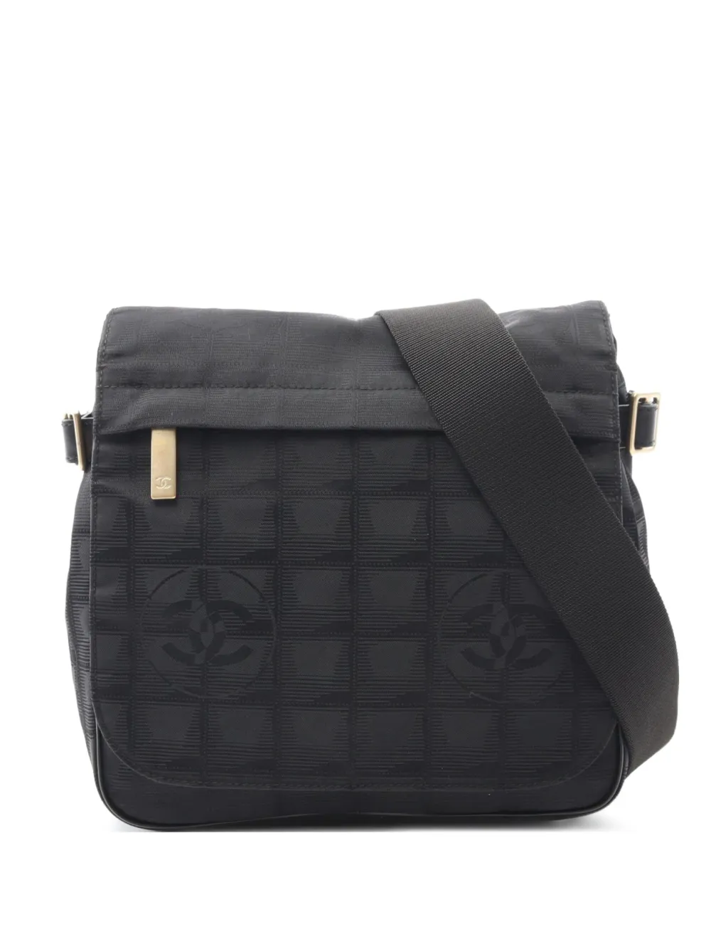 CHANEL Pre-Owned 2005-2006 ニュートラベル ショルダーバッグ - ブラック CHANEL Pre-Owned 2005-2006 ニュートラベル ショルダーバッグ - ブラック