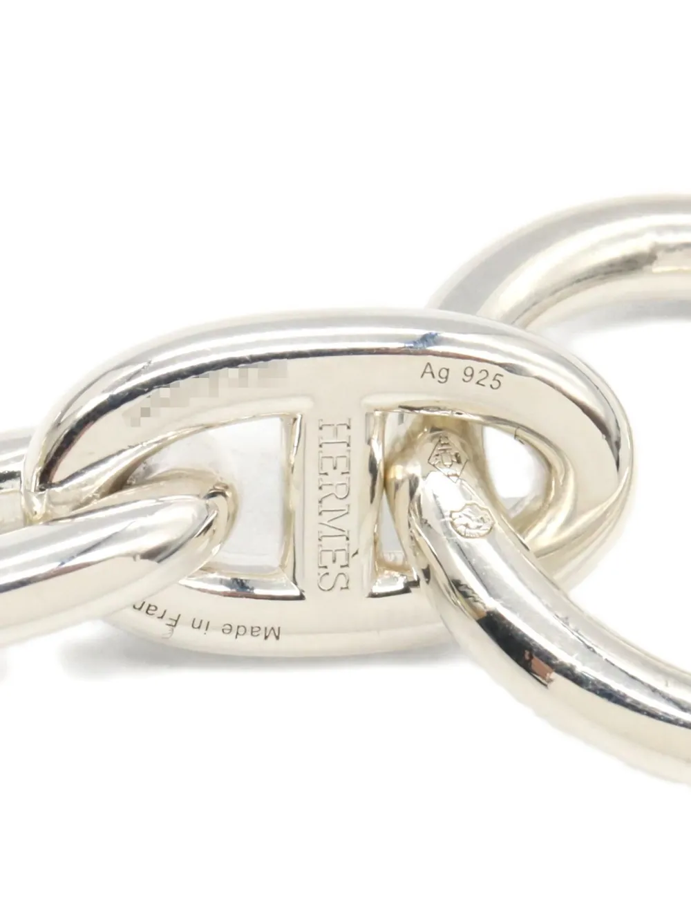 Pre-owned Hermes 2020s Chaine D'ancre Bracelet In Silver