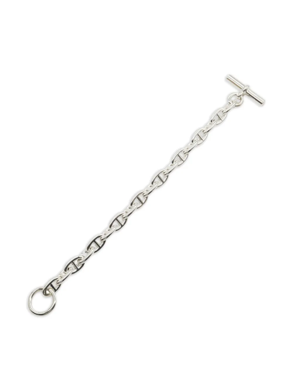 Pre-owned Hermes 2020s Chaine D'ancre Bracelet In Silver