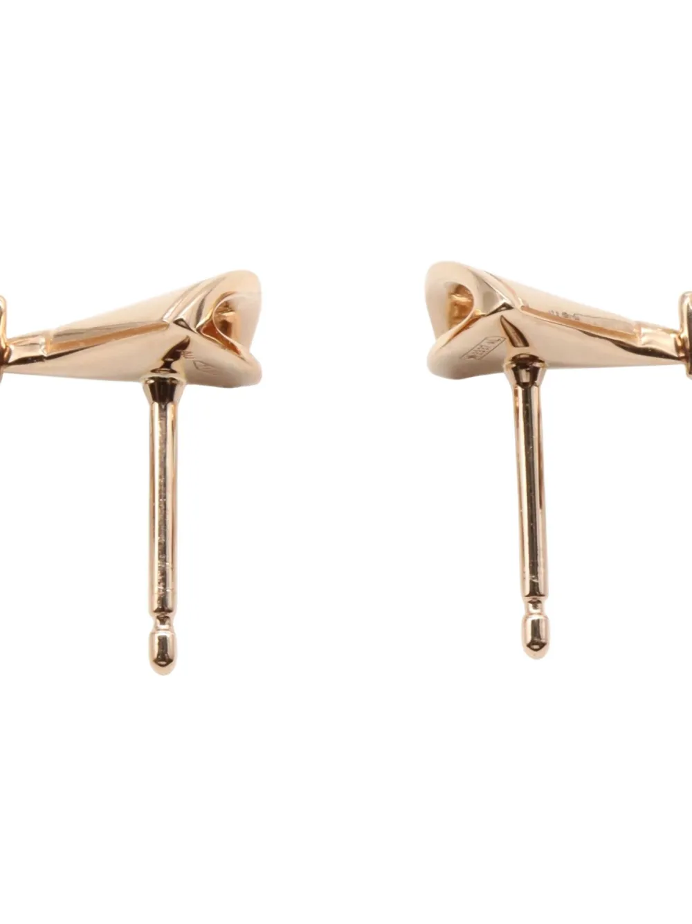 Pre-owned Bvlgari 18k Rose Gold Divas' Dream Diamond And Mother-of-pearl Earrings In Pink