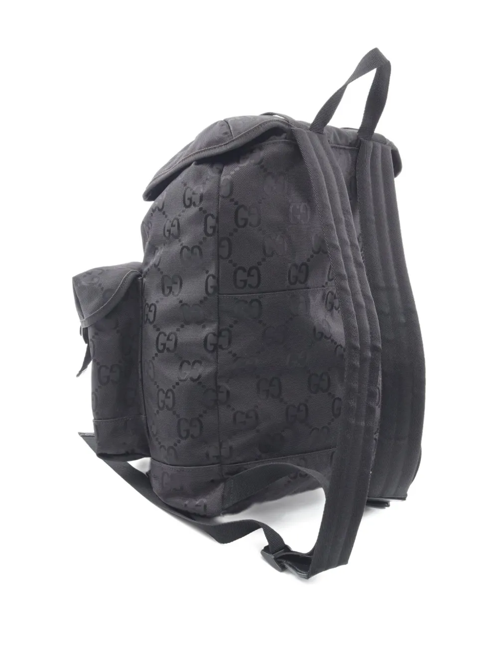 Pre-owned Gucci 00s Off The Grid Gg-pattern Backpack In Black