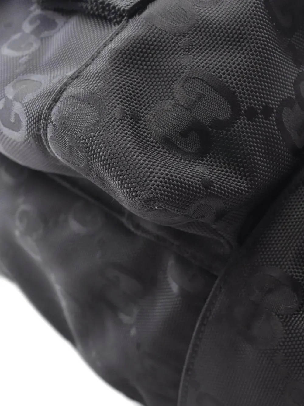 Pre-owned Gucci 00s Off The Grid Gg-pattern Backpack In Black