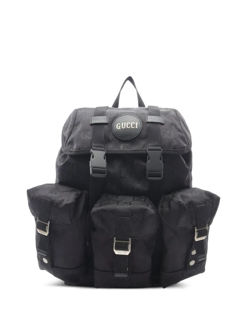 Pre-owned Gucci 00s Off The Grid Gg-pattern Backpack In Black