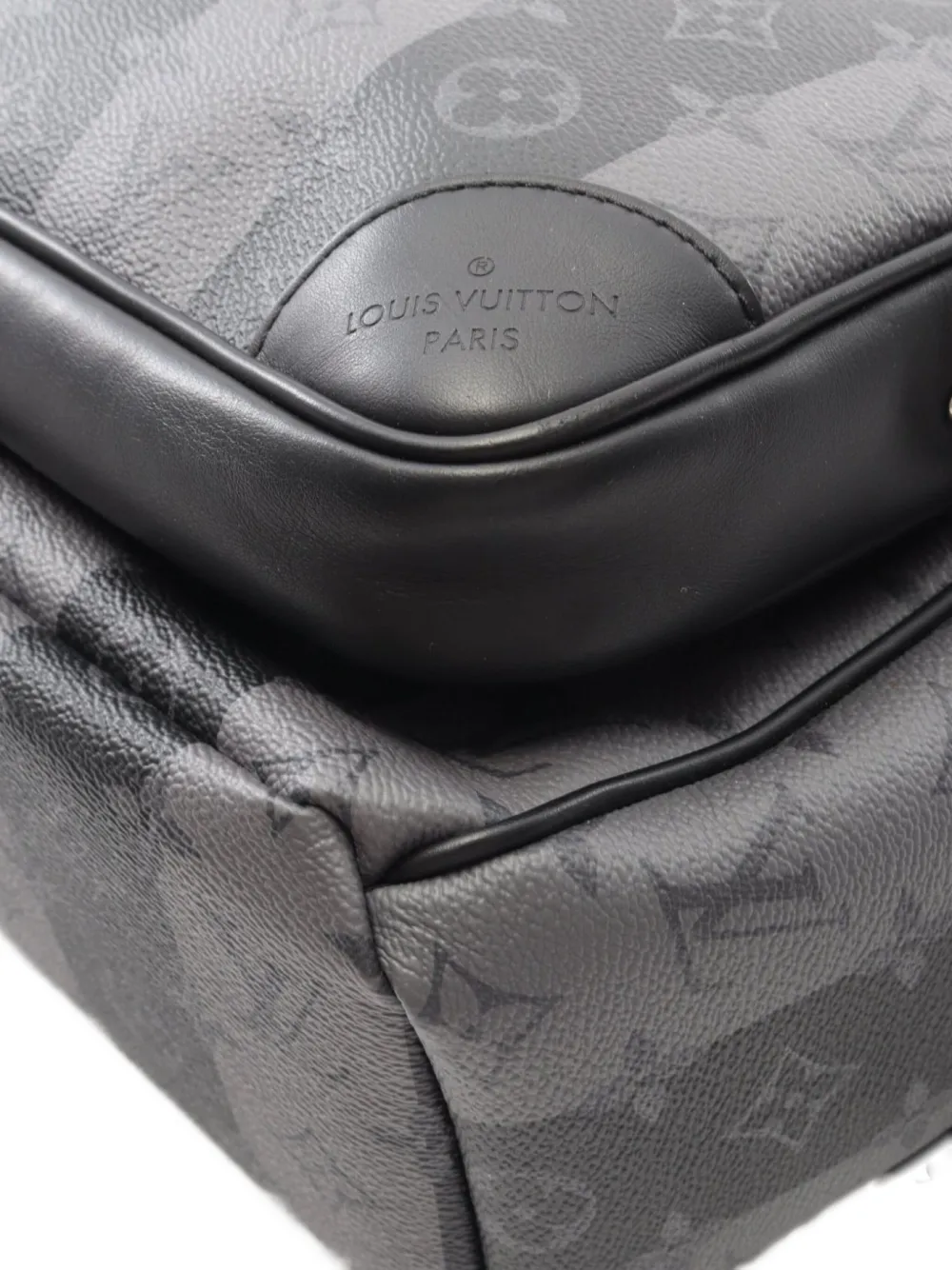 Pre-owned Louis Vuitton 2021 X Nigo Monogram Stripe Eclipse Backpack In Black