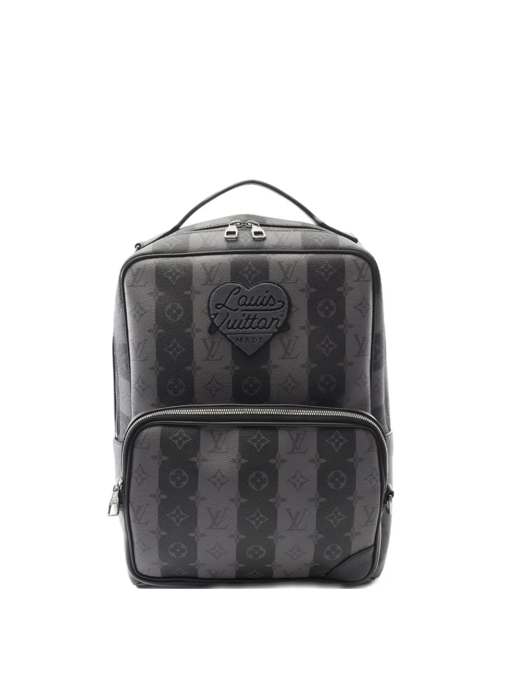 Louis Vuitton Pre-Owned 2021 x NIGO Monogram Stripe Eclipse backpack - Nero