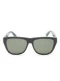 Gucci Pre-Owned 20's rectangle-frame sunglasses - Black