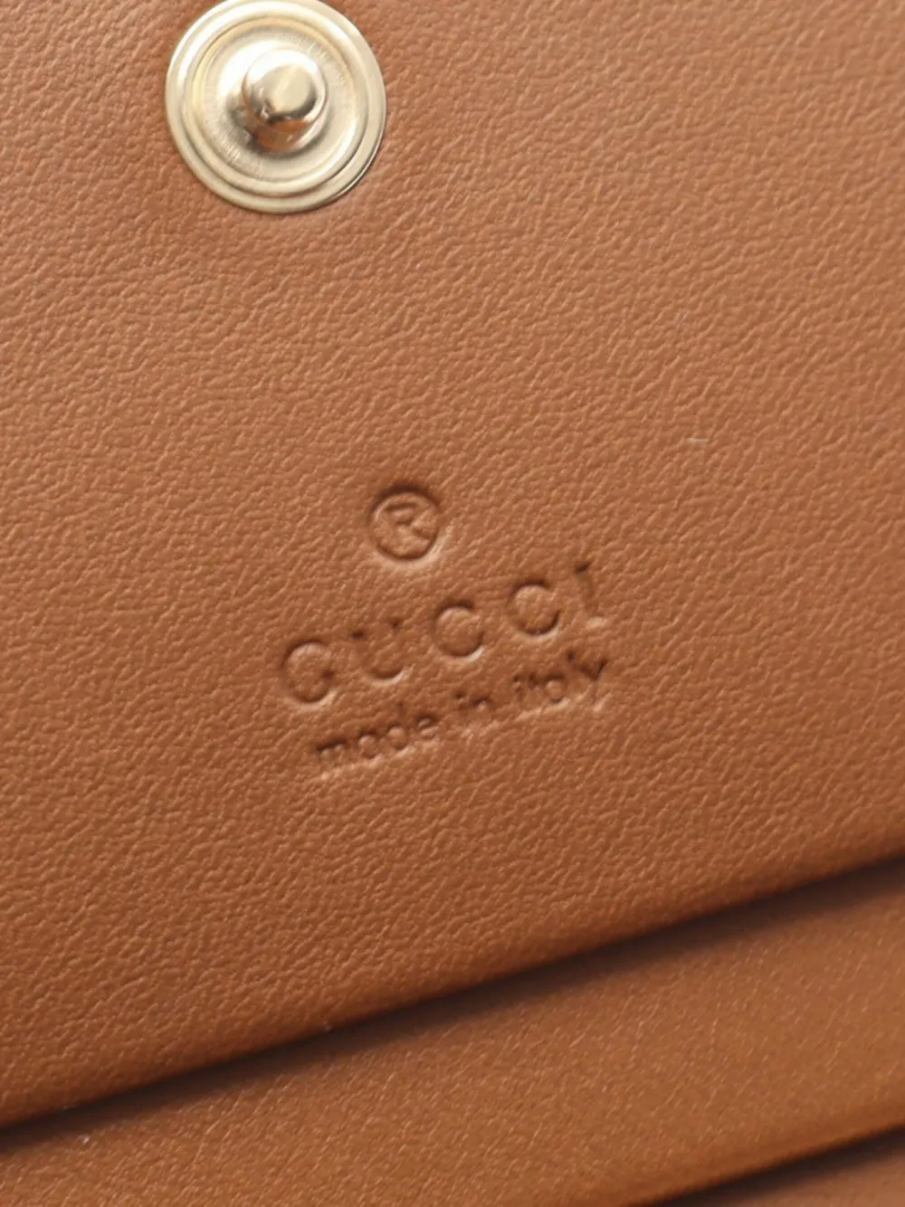 Pre-owned Gucci 2020s Horsebit 1955 Wallet In Neutral