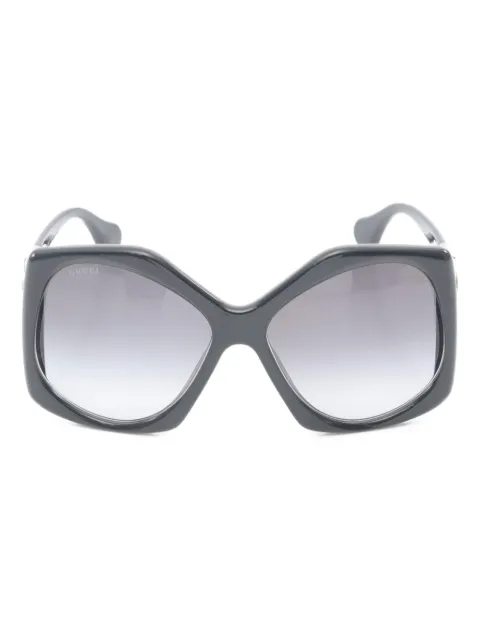 Gucci Pre-Owned lentes de sol con armazón geométrica 2020