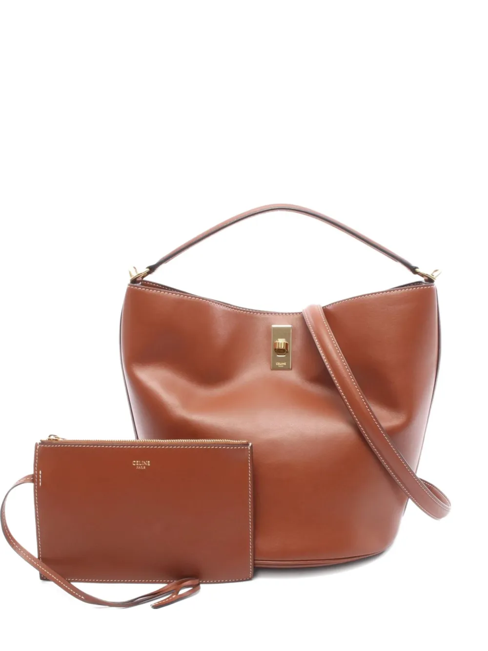 Celine Pre-Owned 2010s Teen Bucket 16 ハンドバッグ - ブラウン Celine Pre-Owned 2010s Teen Bucket 16 ハンドバッグ - ブラウン