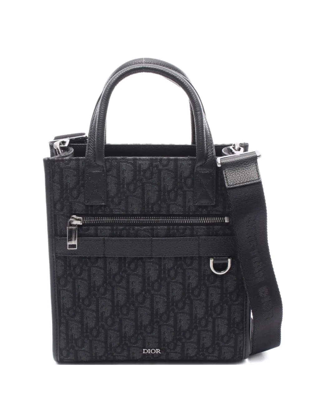 Christian Dior Pre-Owned 2010s サファリ ノースサウス モノグラム ハンドバッグ - ブラック Christian Dior Pre-Owned 2010s サファリ ノースサウス モノグラム ハンドバッグ - ブラック