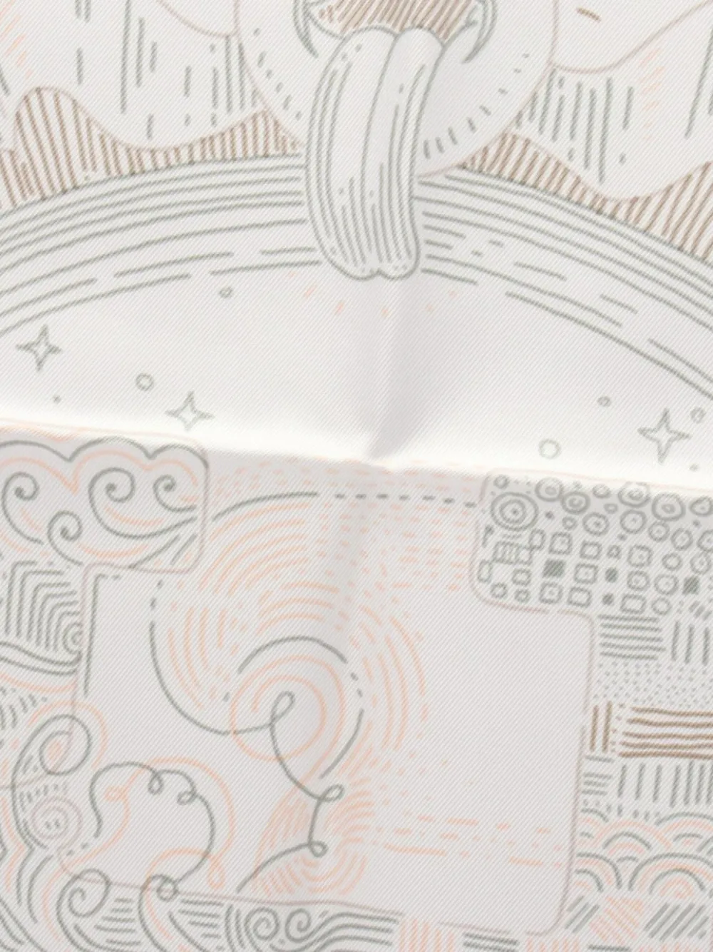 Hermès Pre-Owned graphic-print silk scarf | Image 2