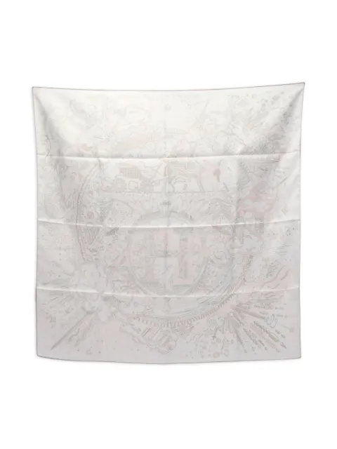 Hermès Pre-Owned graphic-print silk scarf