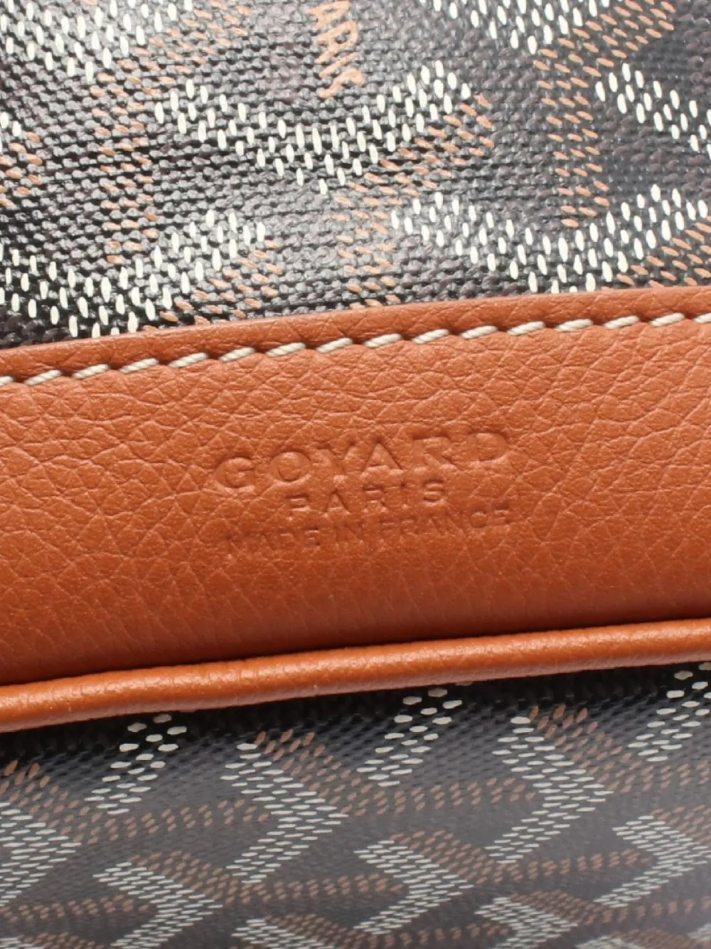 Pre-owned Goyard 2010s Petit Flo Coated-canvas Shoulder Bag In Black