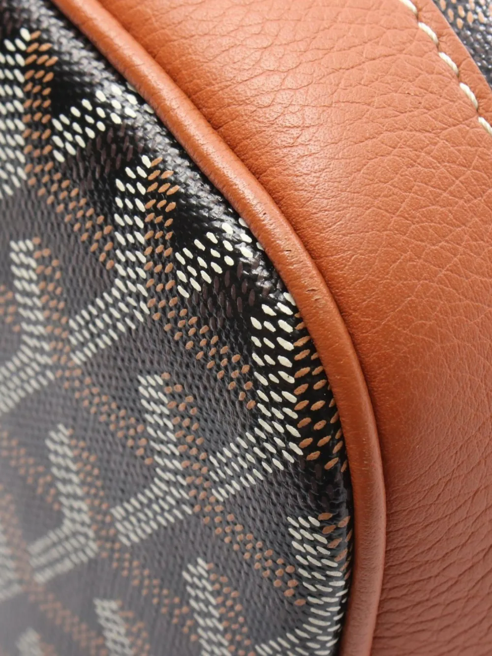 Pre-owned Goyard 2010s Petit Flo Coated-canvas Shoulder Bag In Black
