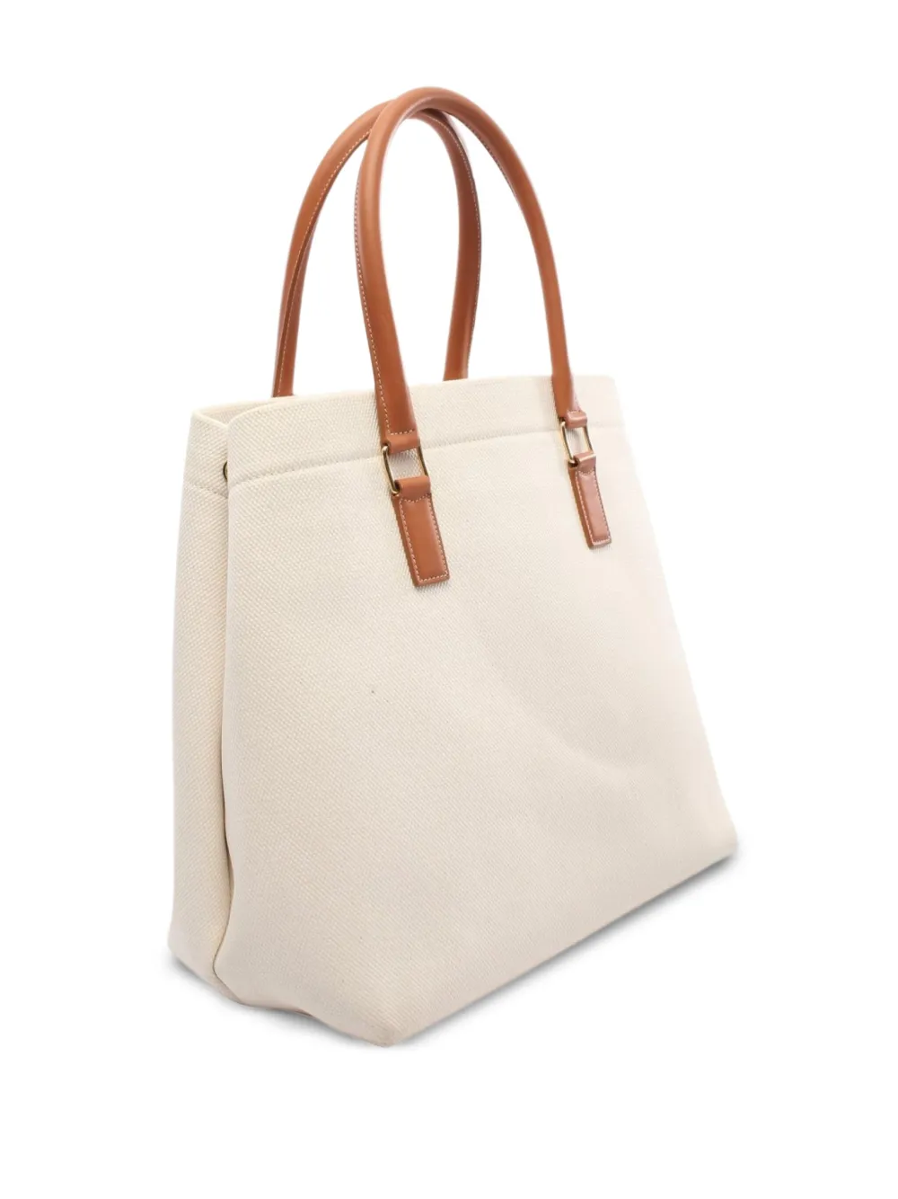 Pre-owned Celine 2000s Logo-print Tote Bag In White