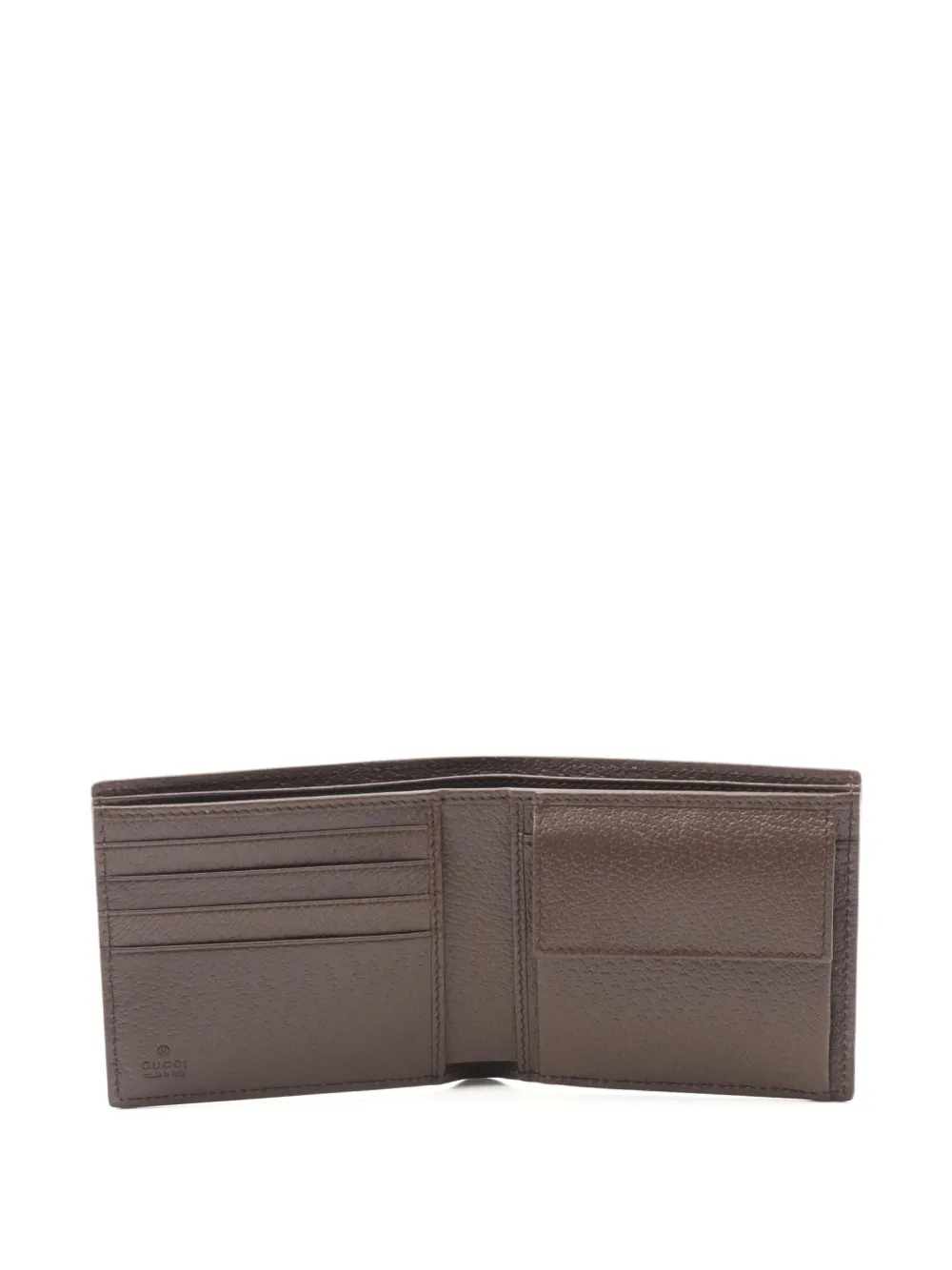 Pre-owned Gucci 20s Gg Supreme Bi-fold Wallet In Neutral