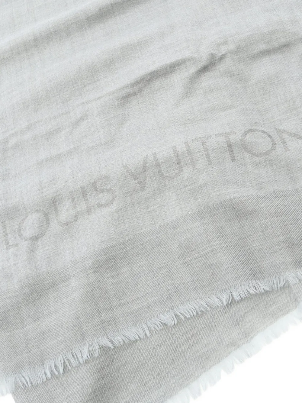 Louis Vuitton Pre-Owned 2016 cashmere logo-detail scarf | Women | Image 2