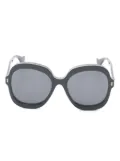Gucci Pre-Owned 2020s round-frame sunglasses - Black
