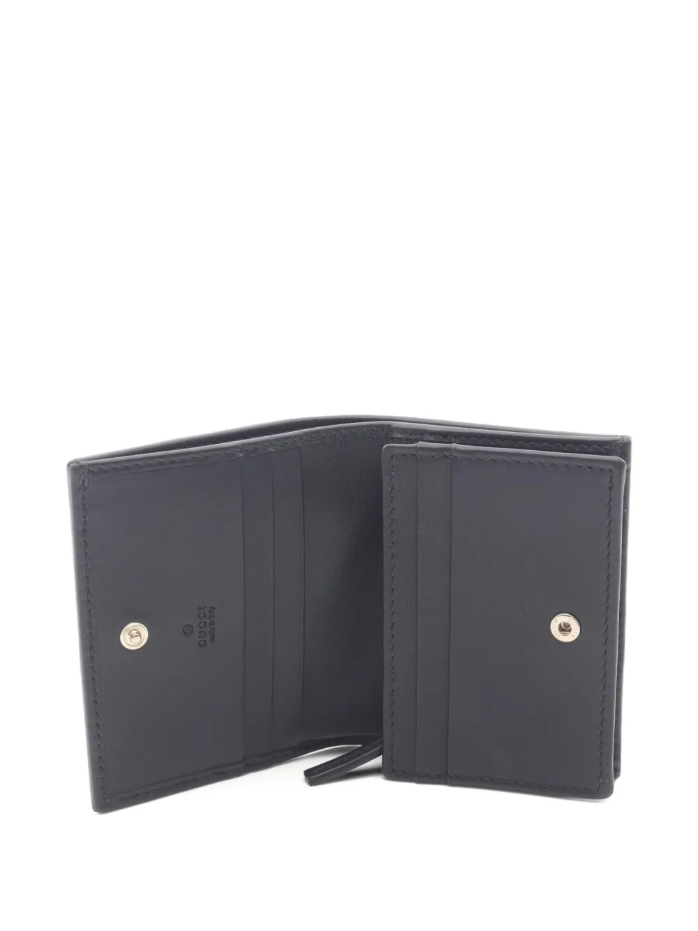 Pre-owned Gucci 20's Horsebit Gg-pattern Wallet In Neutral