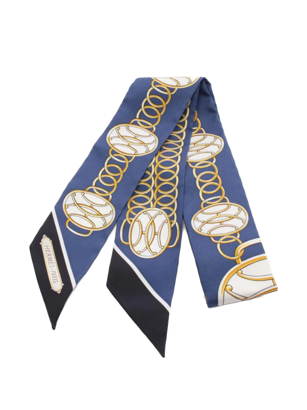Hermès Pre-Owned 2020s Lift Profile scarf | Blue | Image 1
