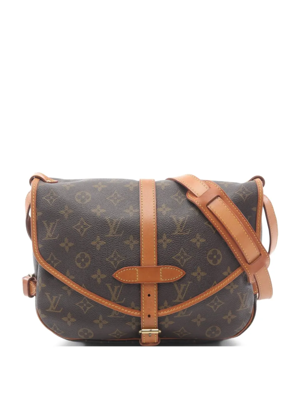 Louis Vuitton Pre-Owned 1993 ソミュール 30 モノグラム ショルダーバッグ - ブラウン Louis Vuitton Pre-Owned 1993 ソミュール 30 モノグラム ショルダーバッグ - ブラウン