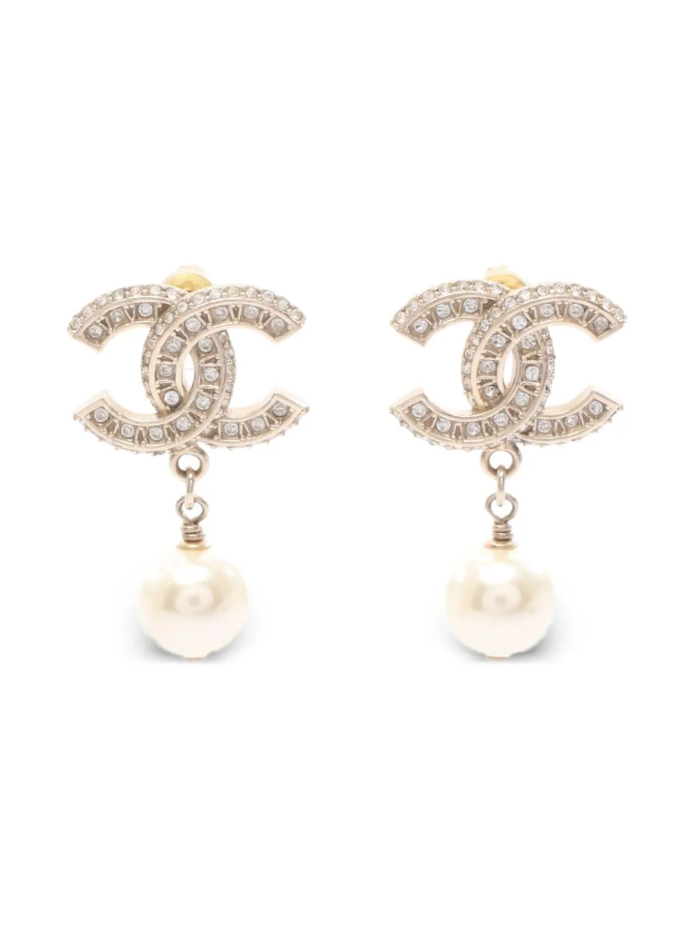 CHANEL Pre-Owned 1986-1988 ココマーク イヤリング - ゴールドトーン CHANEL Pre-Owned 1986-1988 ココマーク イヤリング - ゴールドトーン