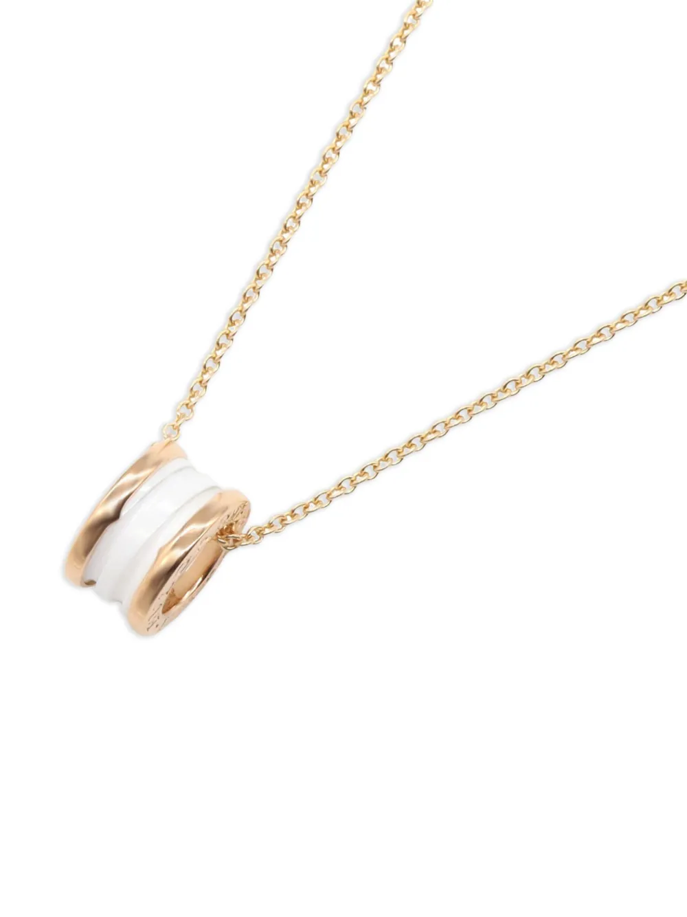 Bvlgari Pre-Owned 2010s 18K rose gold B-zero1 necklace | Women | Image 2
