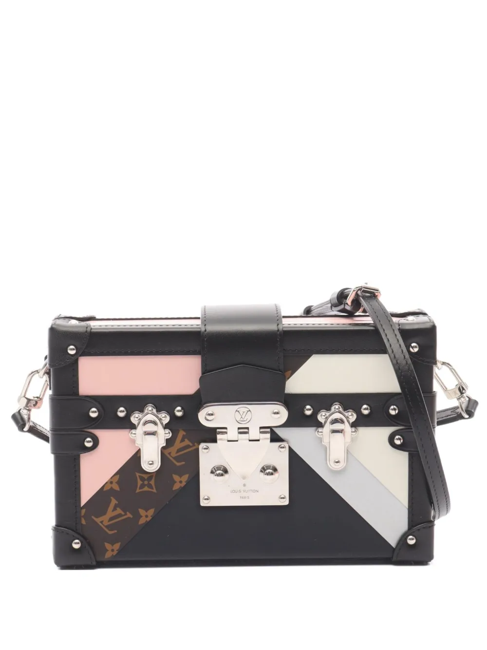 Louis Vuitton Pre-Owned 2019 Petite Malle leather cross body bag | Black | Image 1