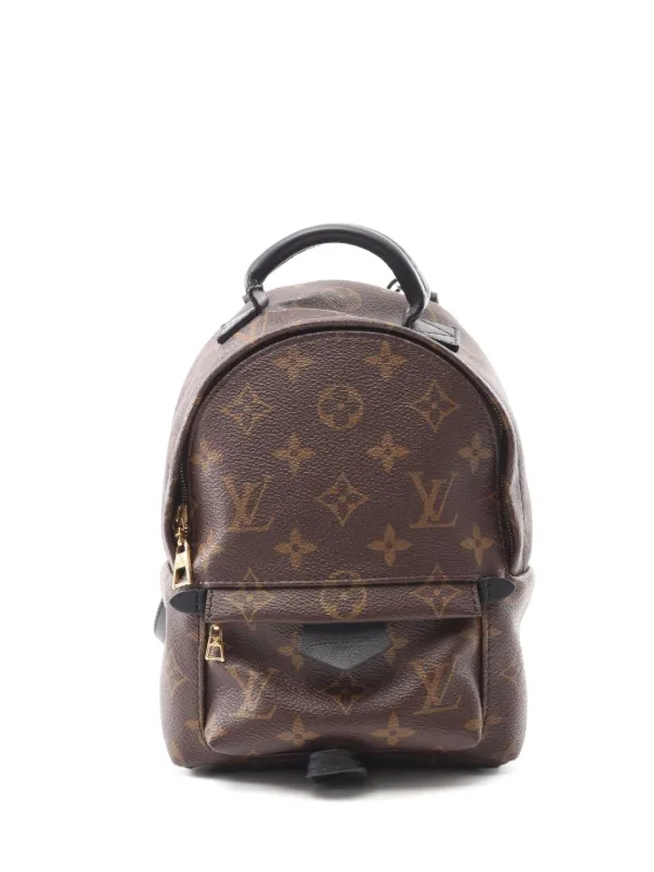 Louis Vuitton Pre-Owned 2016 Mini Palm Springs Monogram Backpack | Black | FARFETCH Louis Vuitton Pre-Owned 2016 Mini Palm Springs Monogram Backpack | Black | FARFETCH