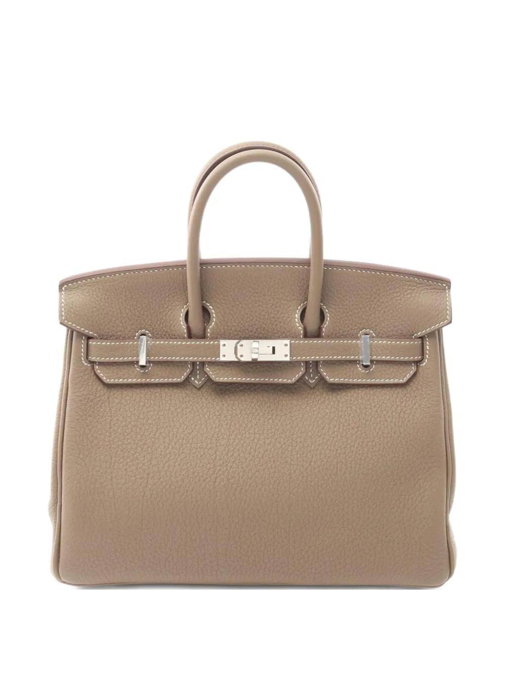 Pre-owned Hermes 2025 Birkin 25 Togo Handbag In Brown