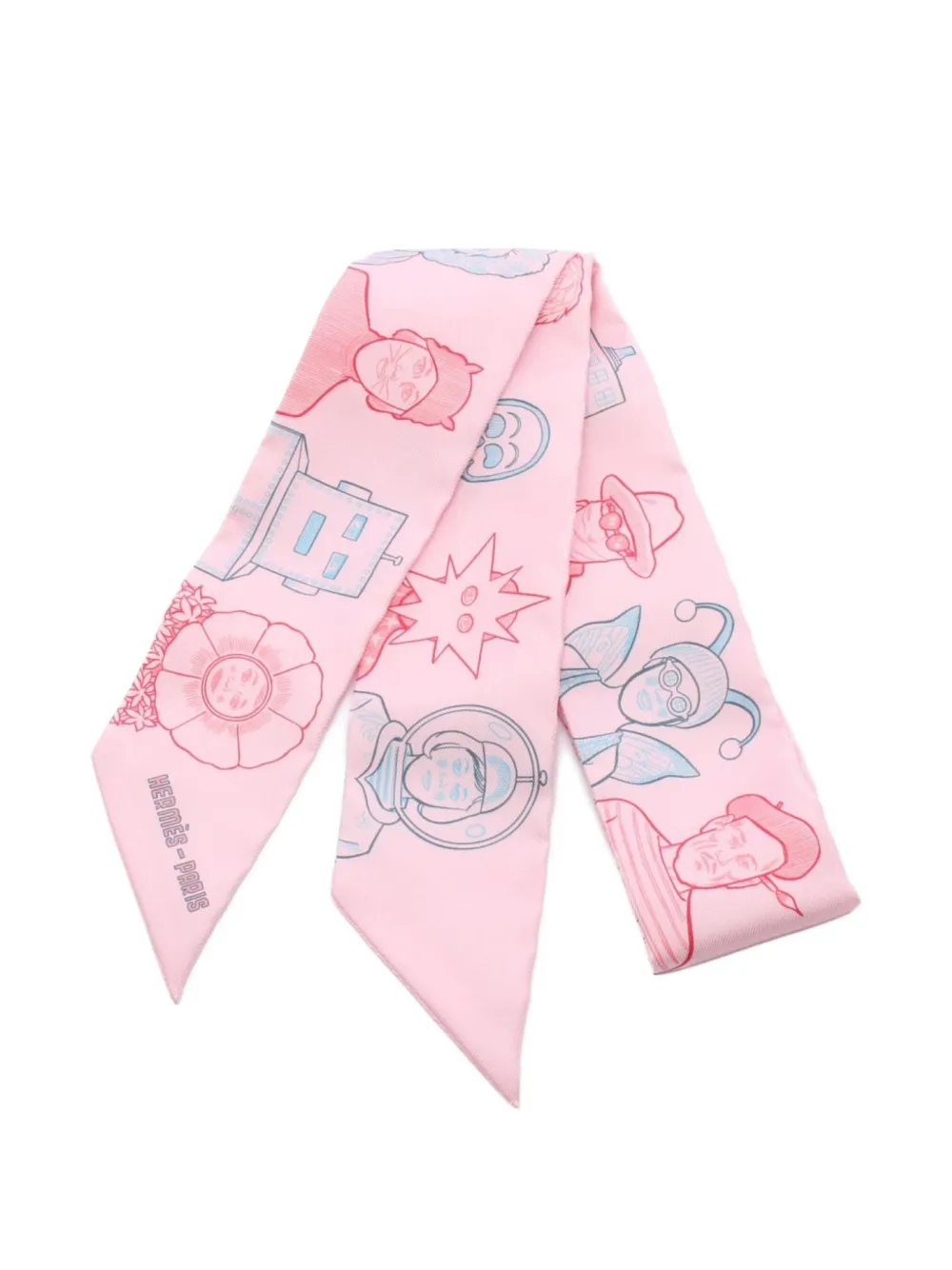 Hermès Pre-Owned ribbon scarf | Pink | Image 1