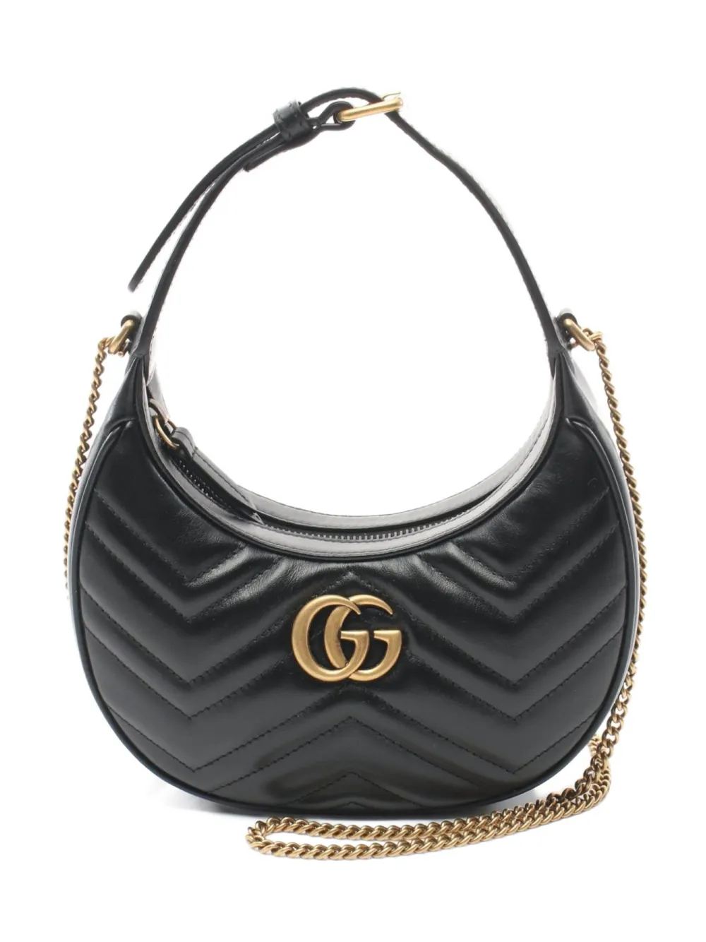 Gucci Pre-Owned 2020s GG Marmont quilted shoulder bag | Black | Image 1
