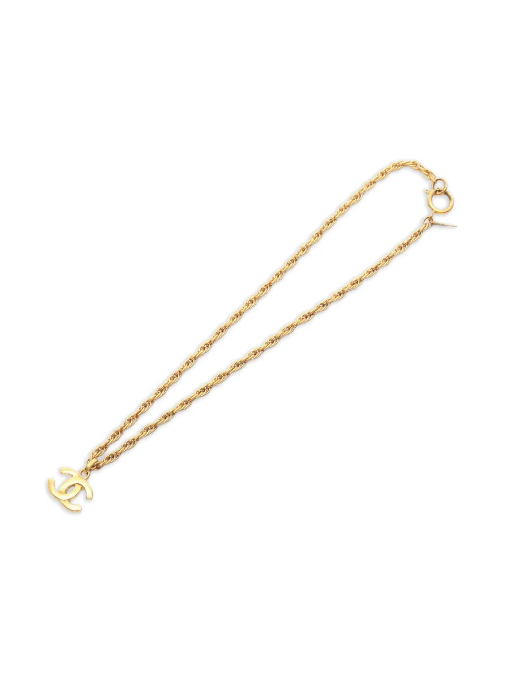 CHANEL Pre-Owned 1986-1988 Interlocking CC necklace | Gold | Image 1