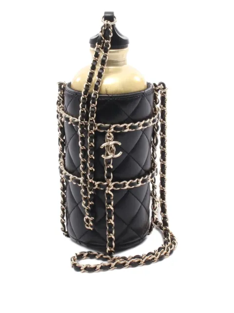 CHANEL Pre-Owned حامل قارورة بزينة سلسلة وتأثير مبطن 2019